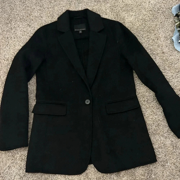 Black wool blazer - Picture 1 of 3